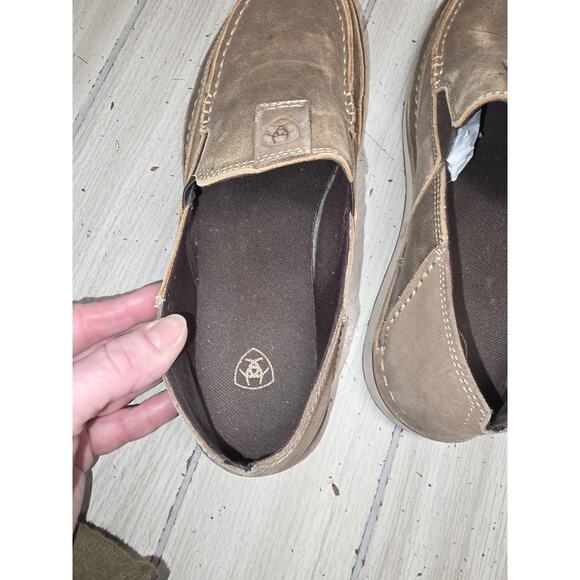 Ariat Cruiser Brown Leather Loafer Shoes Bomber Relaxed Bark Casual Mens 8.5D main image 5